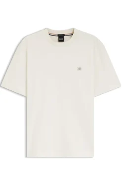 Cotton T-shirt with Double-B-monogram badge