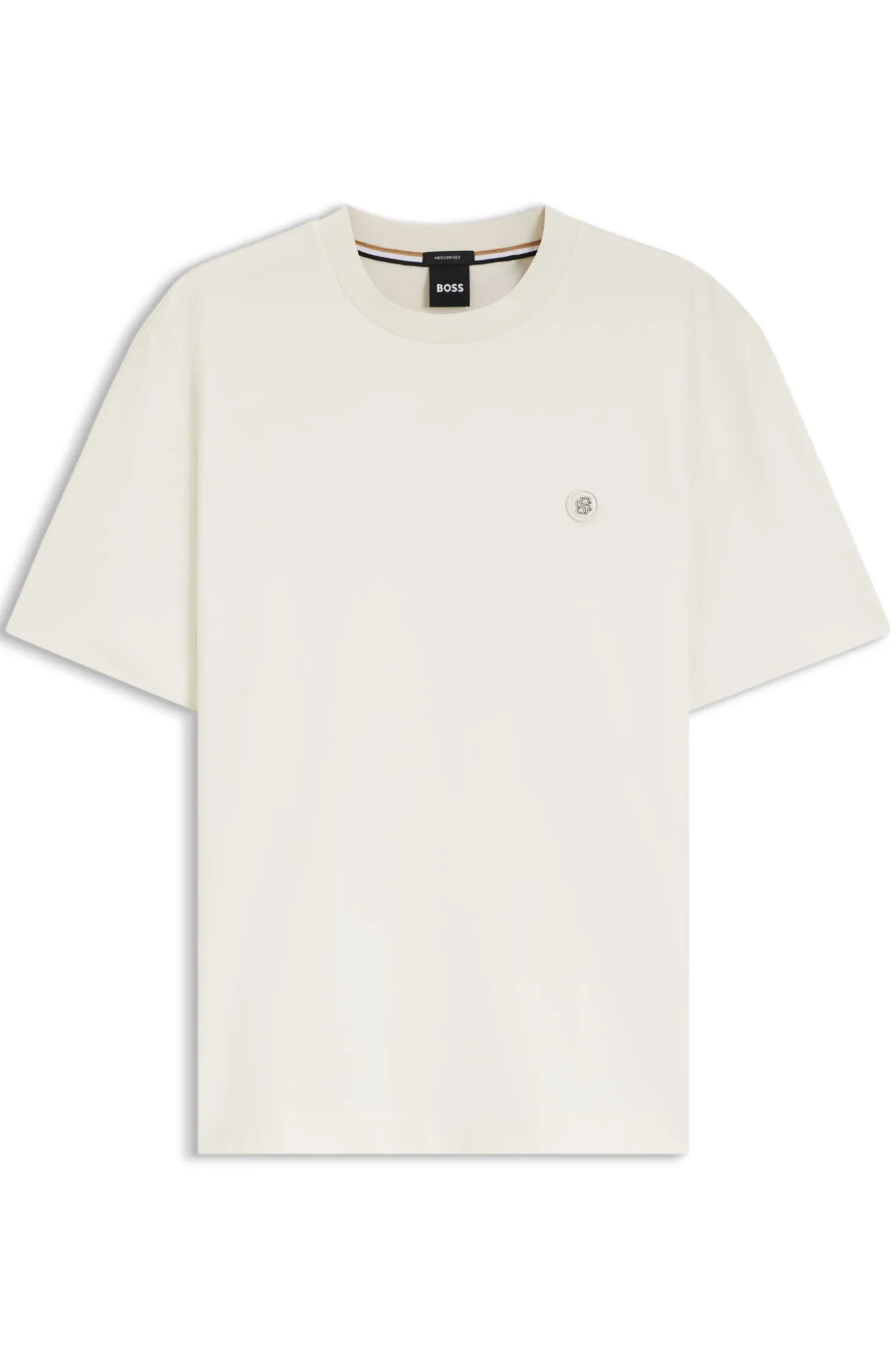 Cotton T-shirt with Double-B-monogram badge