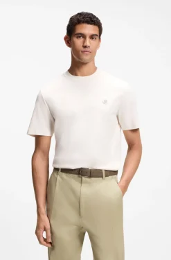 Cotton T-shirt with Double-B-monogram badge