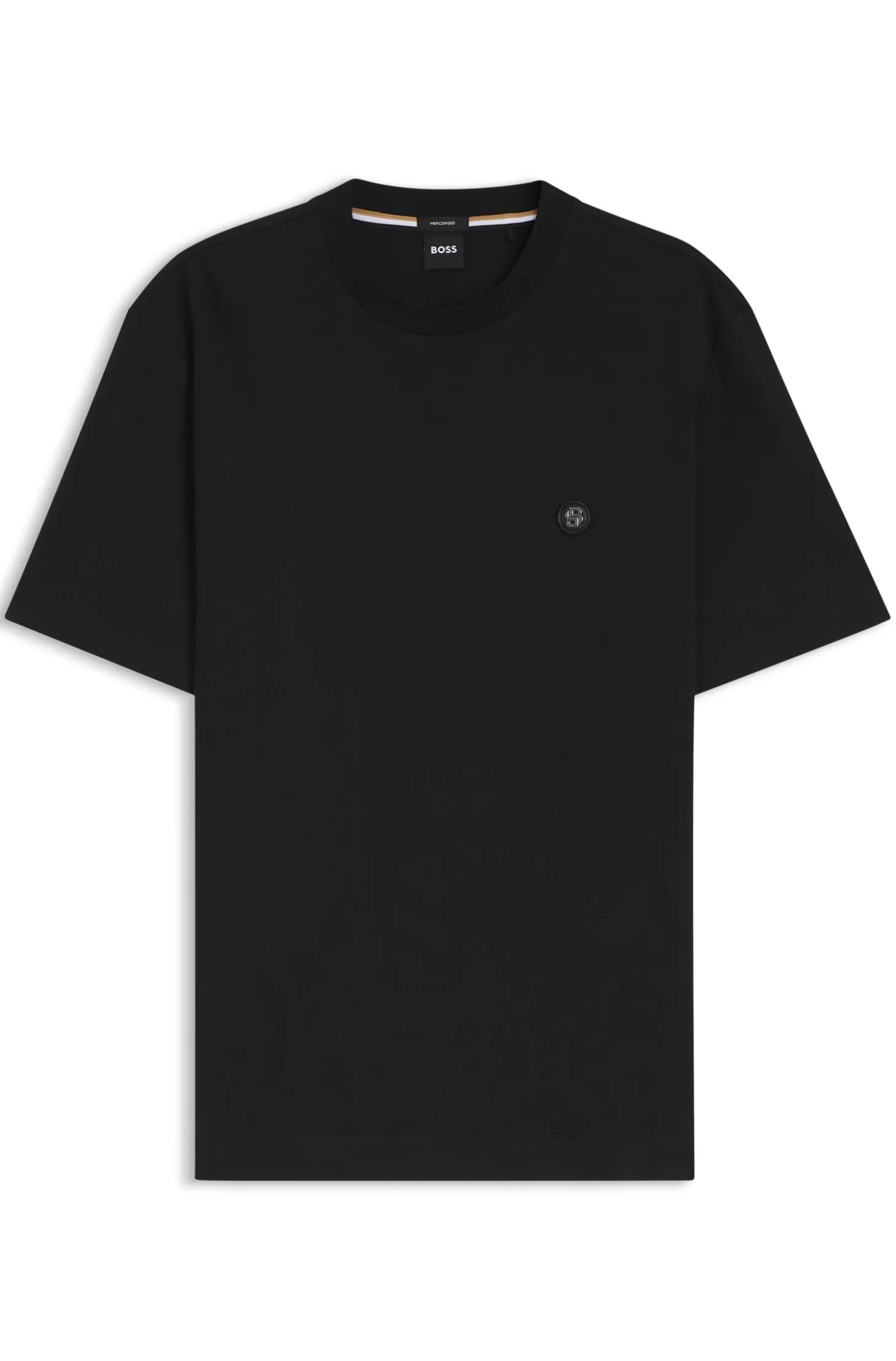 Cotton T-shirt with Double-B-monogram badge