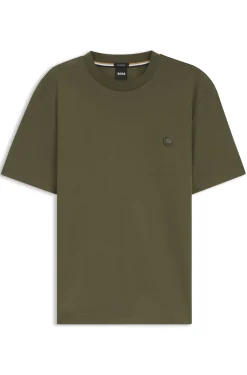 Cotton T-shirt with Double-B-monogram badge