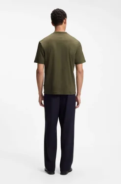 Cotton T-shirt with Double-B-monogram badge