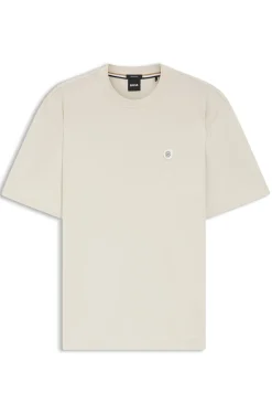 Cotton T-shirt with Double-B-monogram badge