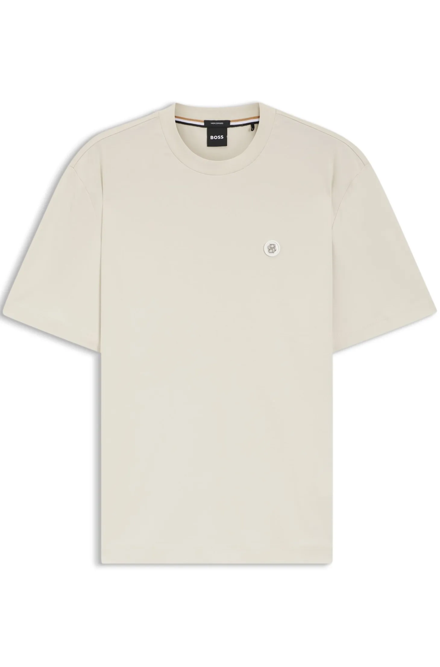 Cotton T-shirt with Double-B-monogram badge
