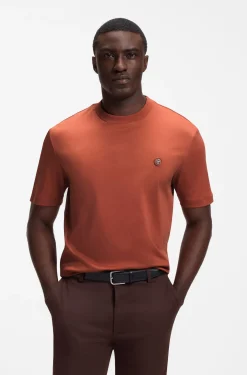 Cotton T-shirt with Double-B-monogram badge