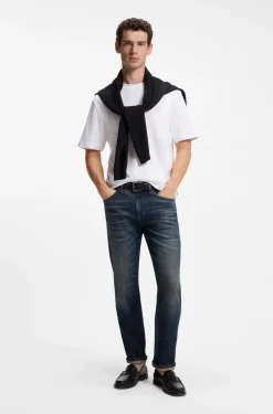 Cotton T-shirt with Double-B-monogram badge