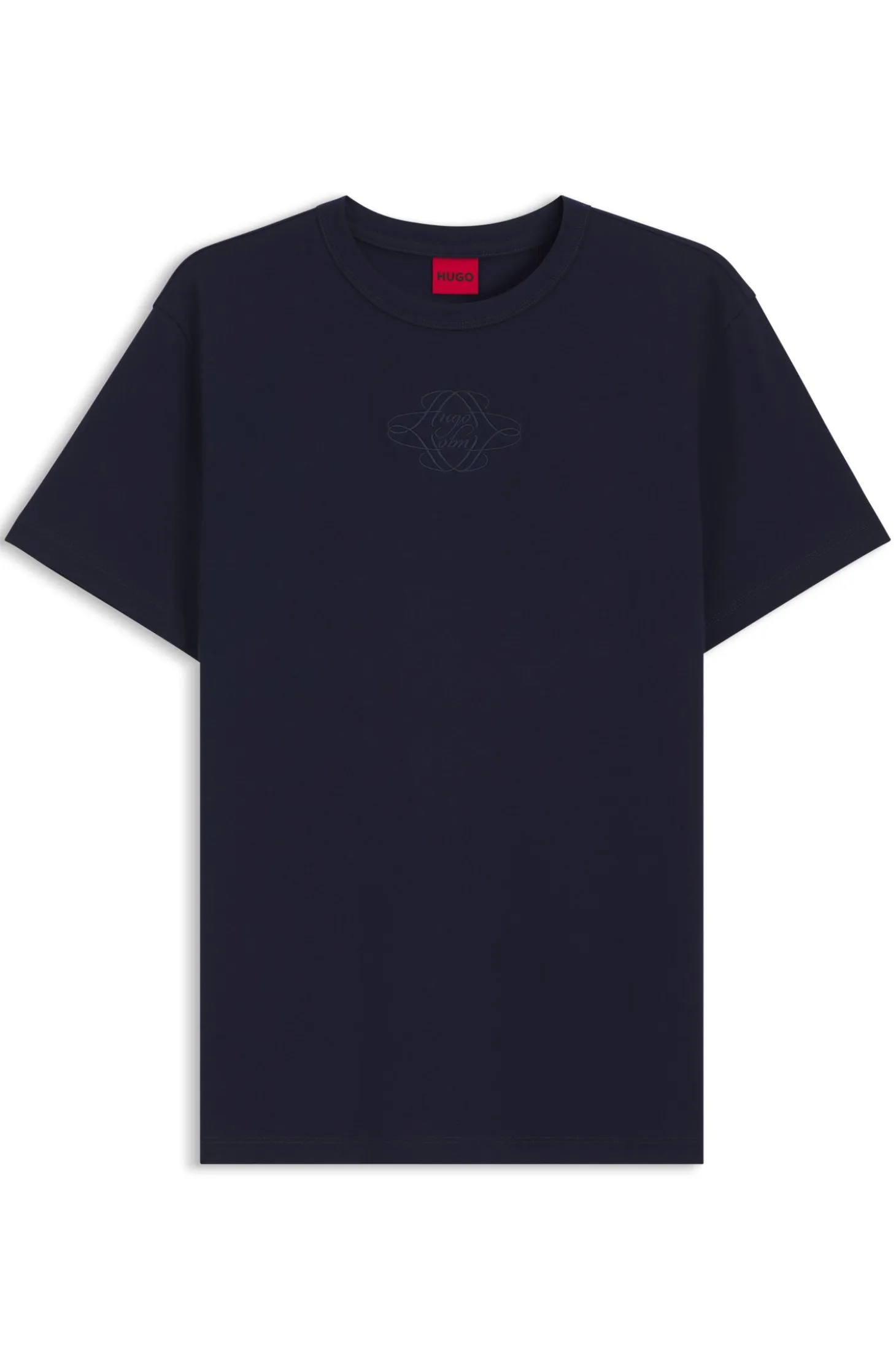 Cotton T-shirt with embroidered logo