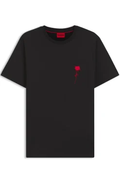 Cotton T-shirt with logo artwork