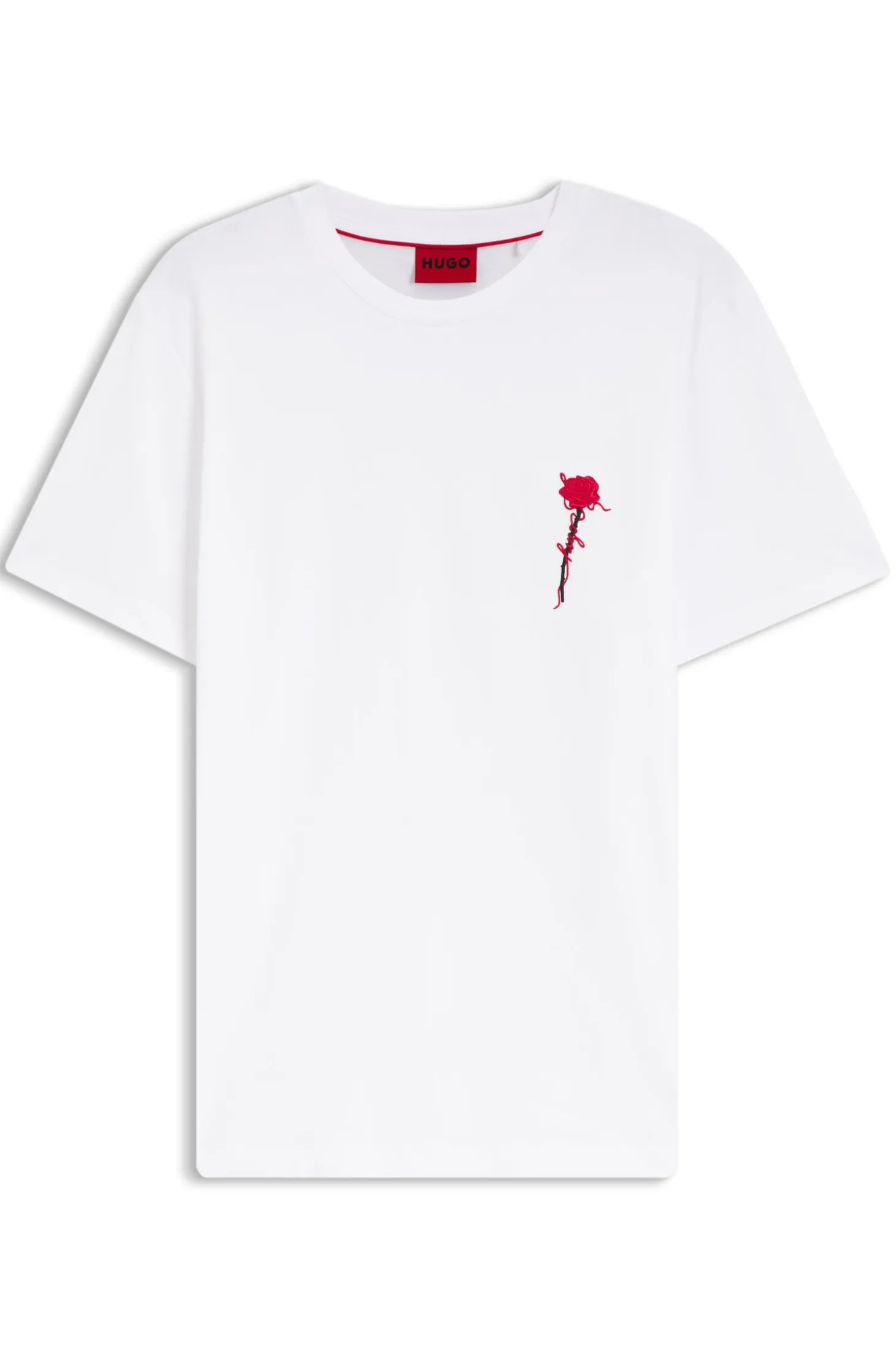 Cotton T-shirt with logo artwork