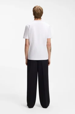 Cotton T-shirt with logo artwork
