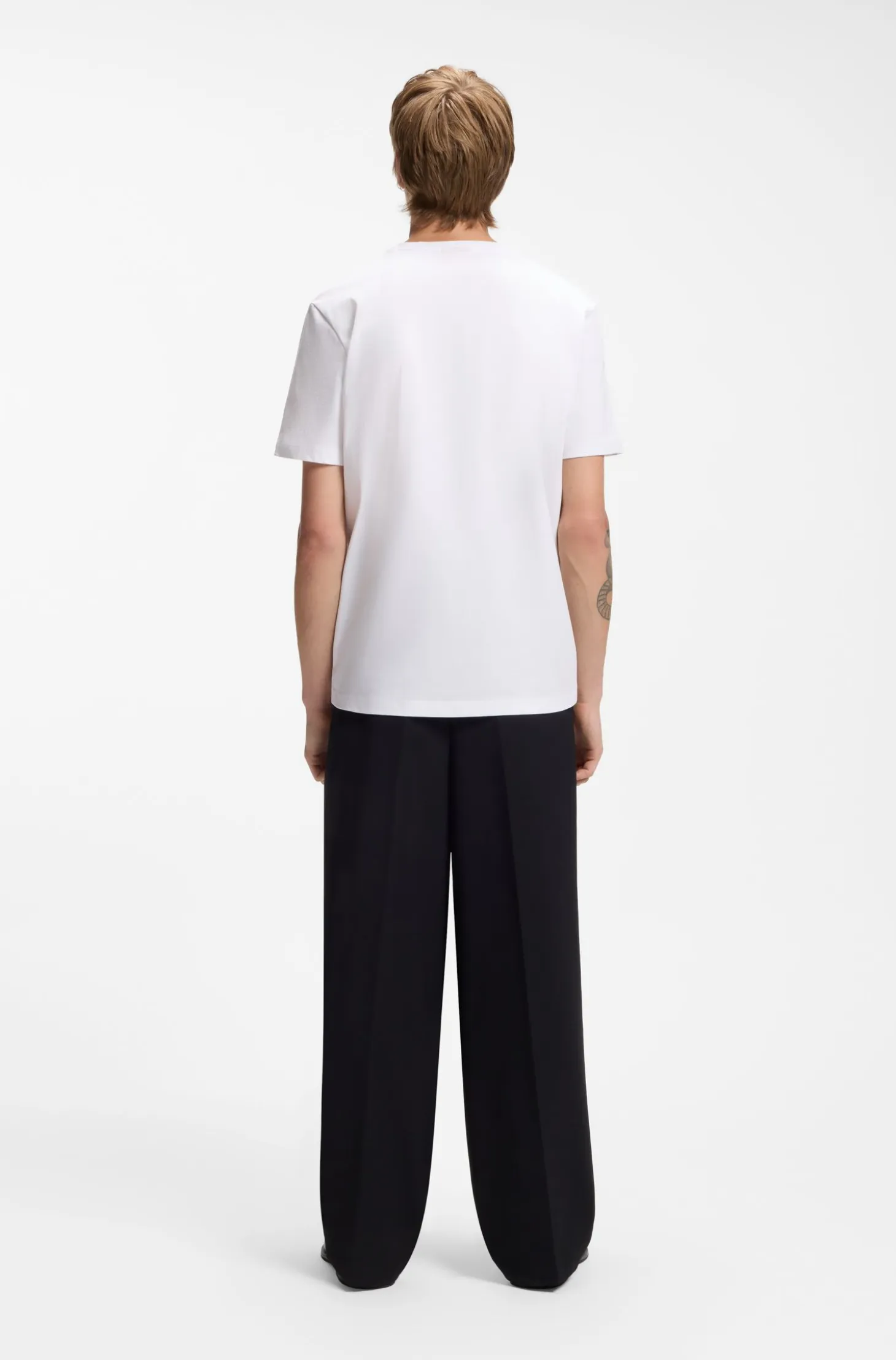Cotton T-shirt with logo artwork