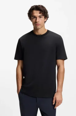 Cotton T-shirt with logo crew neck
