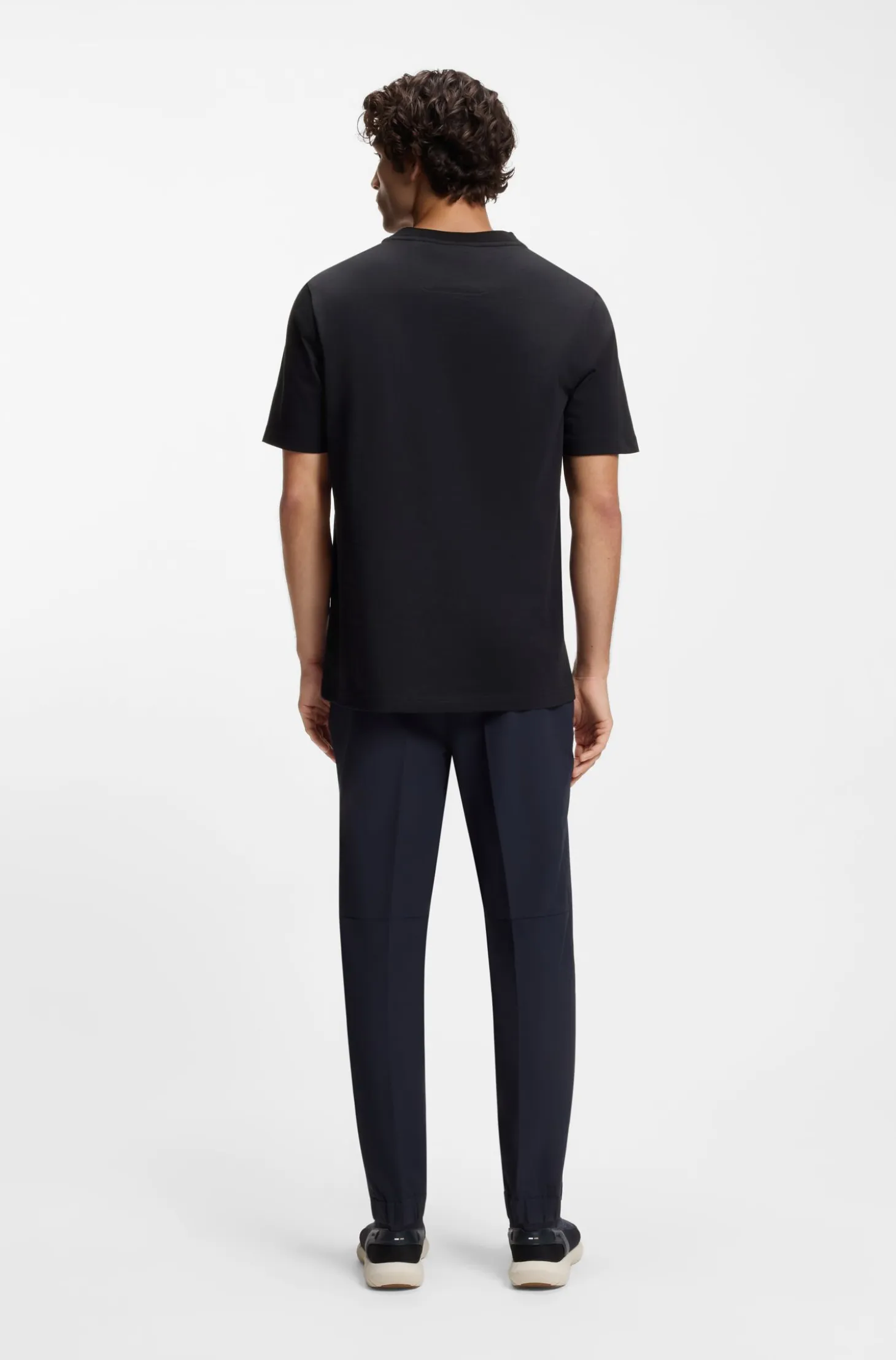 Cotton T-shirt with logo crew neck