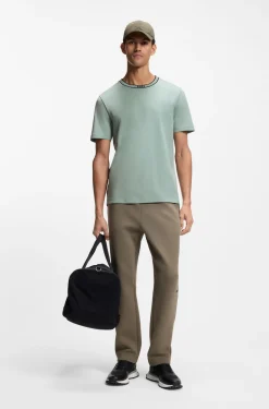 Cotton T-shirt with logo crew neck