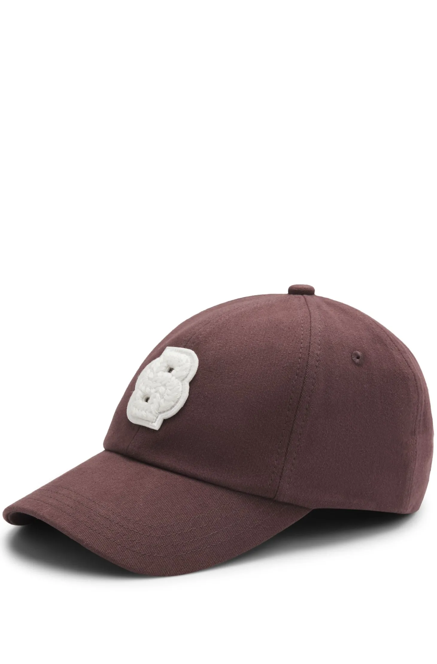 Cotton-twill cap with braided Double B monogram