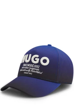 Cotton-twill cap with 3D embroidered logo