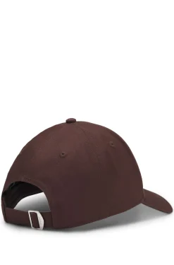Cotton-twill cap with embroidered Double B monogram