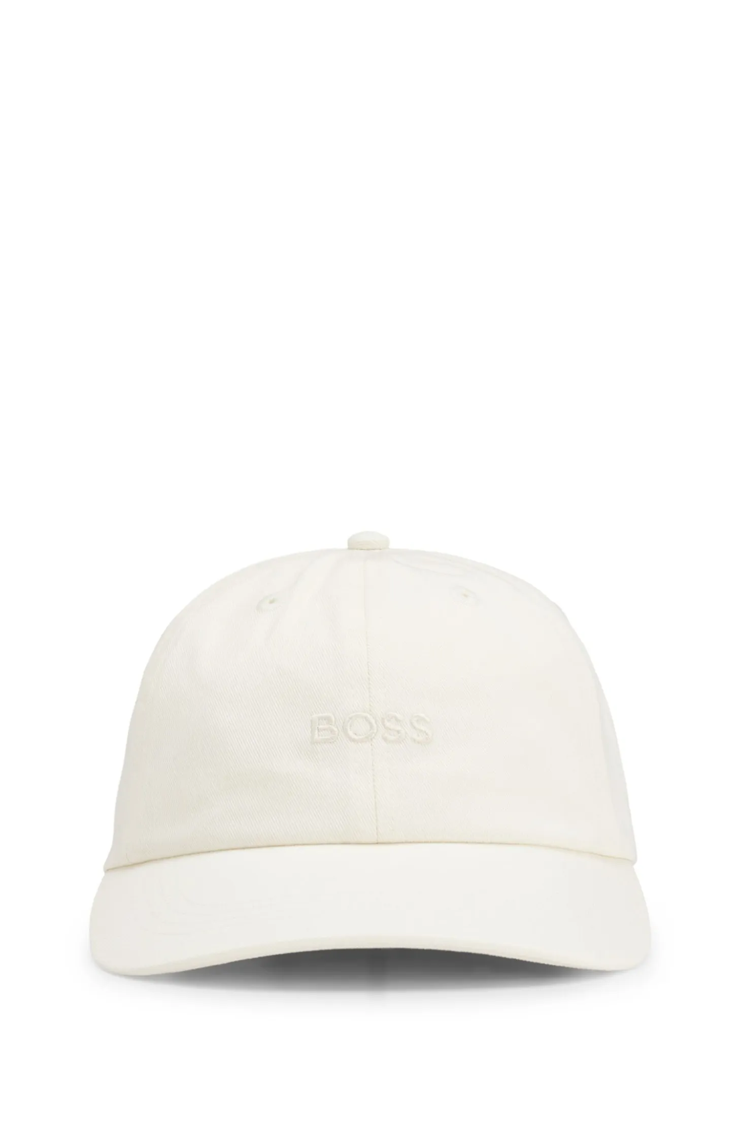 Cotton-twill cap with embroidered logo
