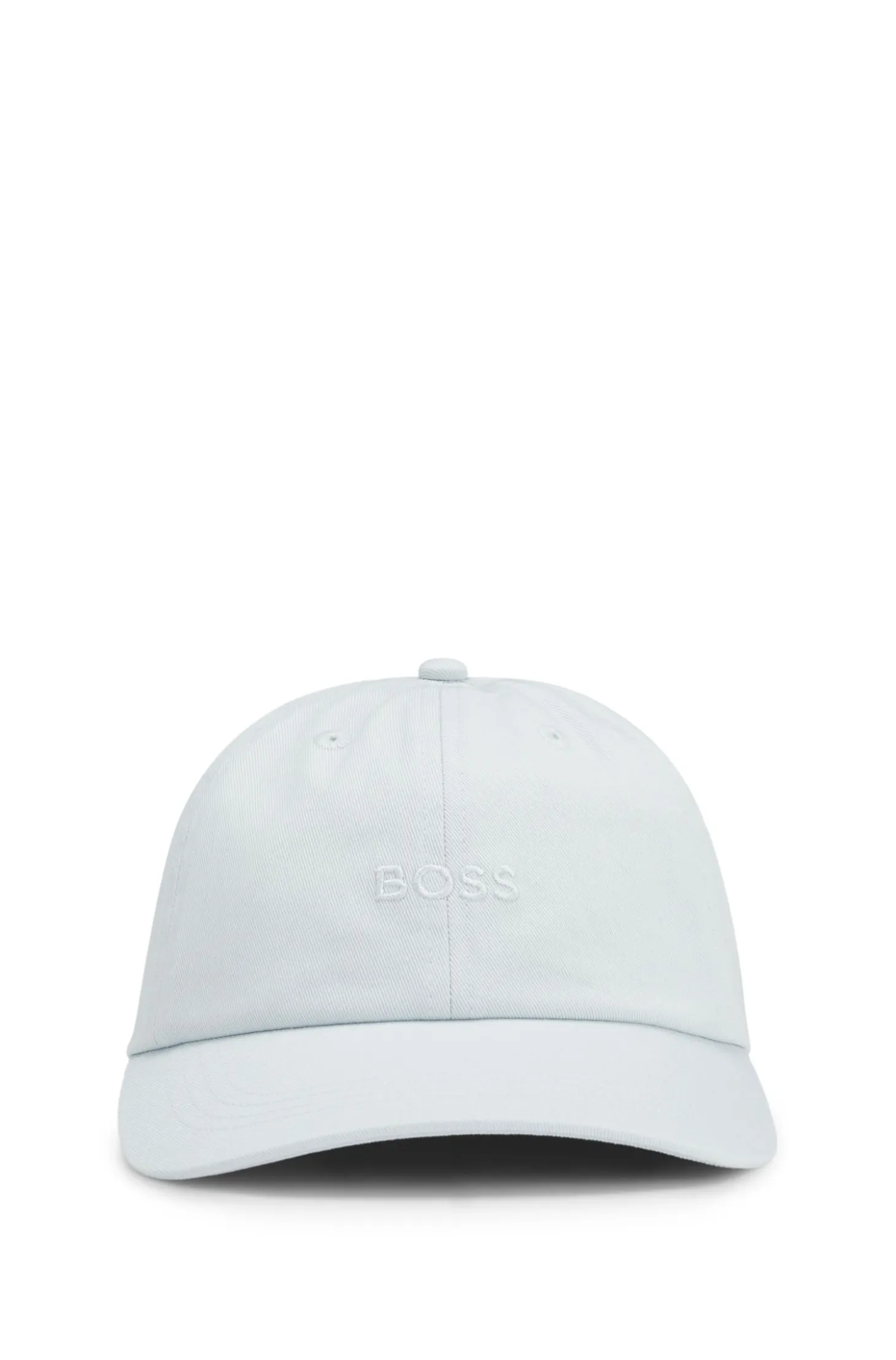 Cotton-twill cap with embroidered logo
