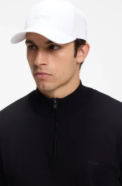 Cotton-twill cap with embroidered logo