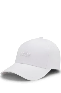 Cotton-twill cap with embroidered logo