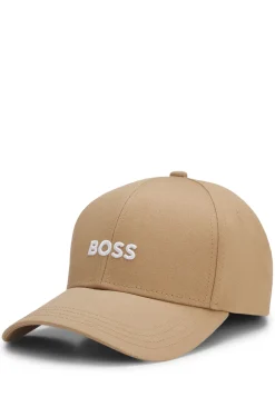 Cotton-twill cap with embroidered logo