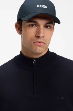 Cotton-twill cap with embroidered logo