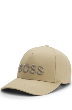 Cotton-twill cap with embroidered logo