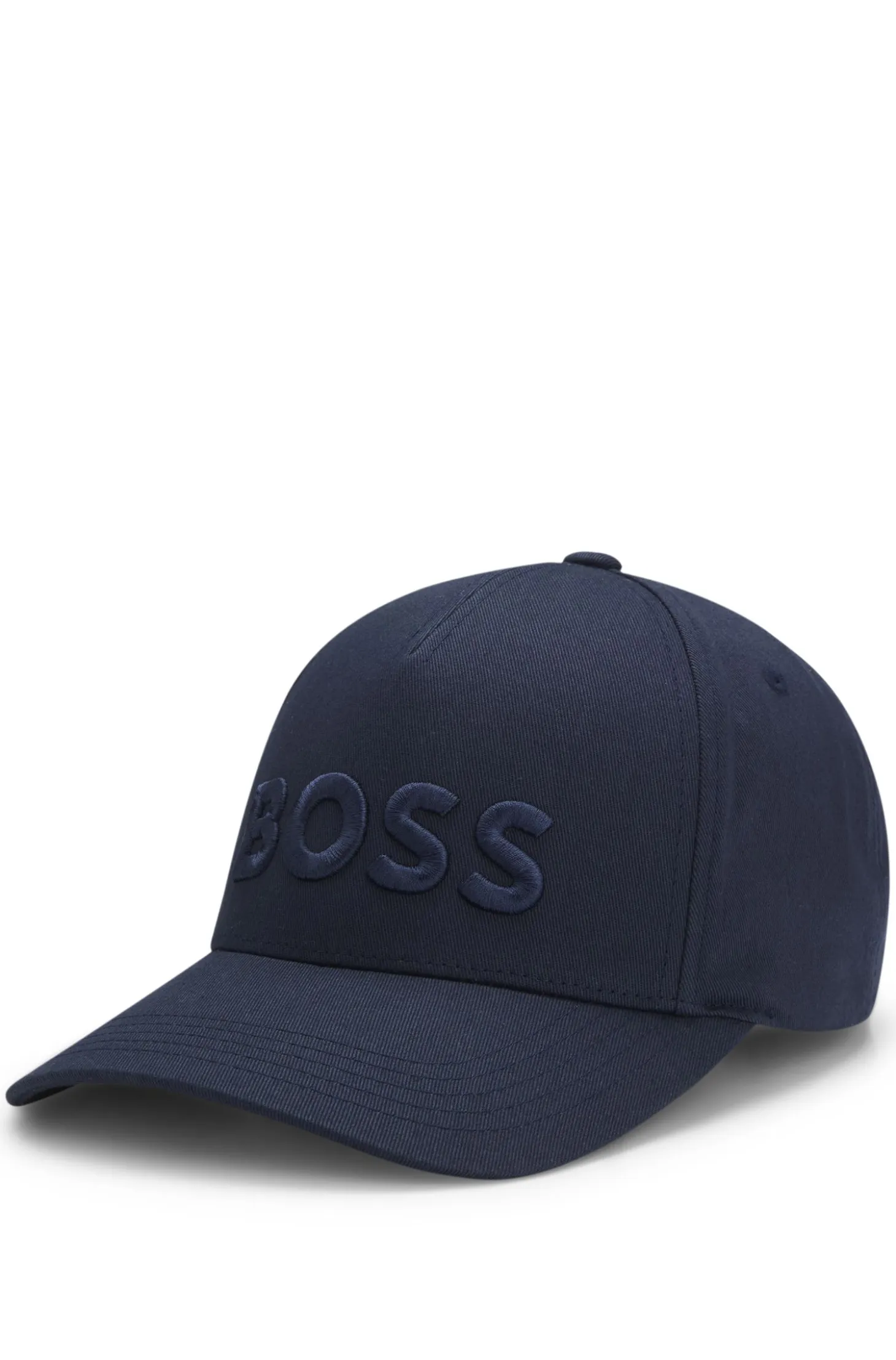 Cotton-twill cap with embroidered logo