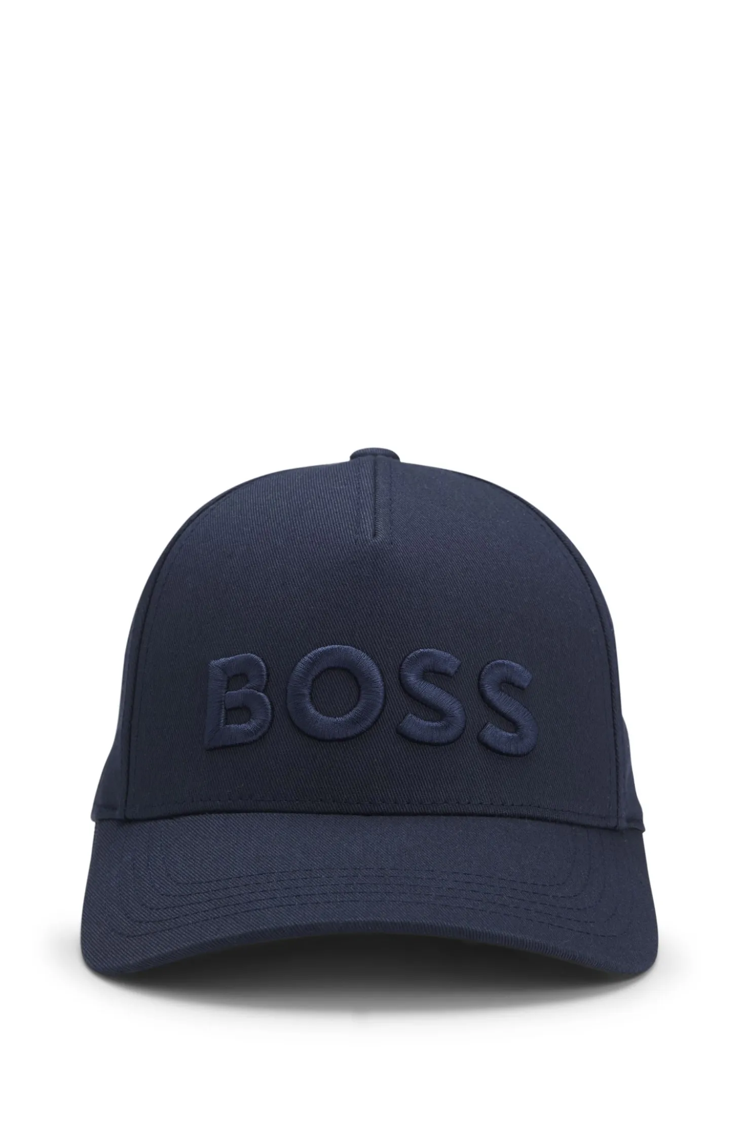 Cotton-twill cap with embroidered logo