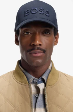 Cotton-twill cap with embroidered logo