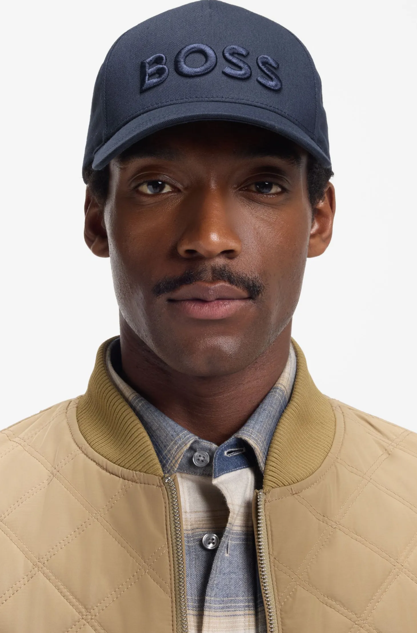 Cotton-twill cap with embroidered logo