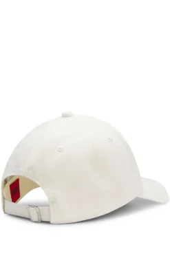 Cotton-twill cap with heart branding