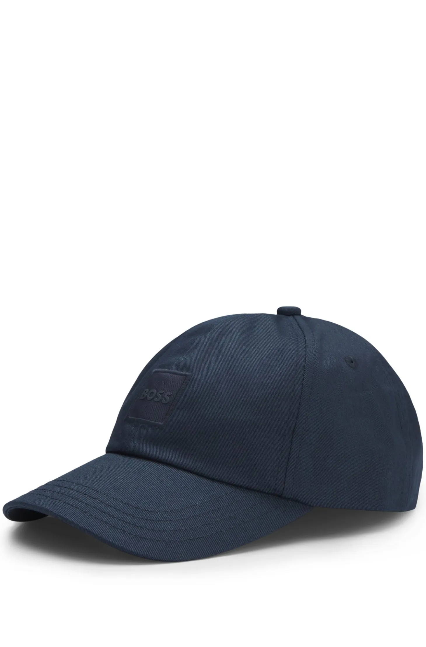 Cotton-twill cap with logo patch