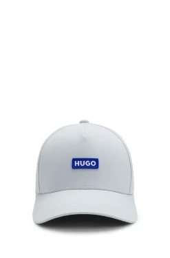 Cotton-twill cap with logo patch