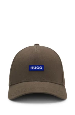 Cotton-twill cap with logo patch