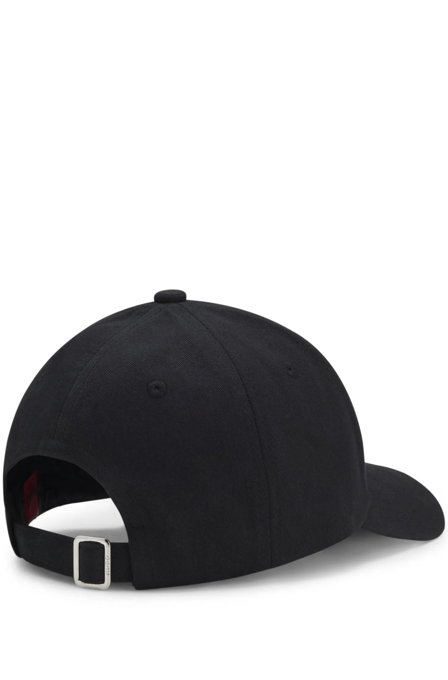 Cotton-twill cap with stacked-logo lettering