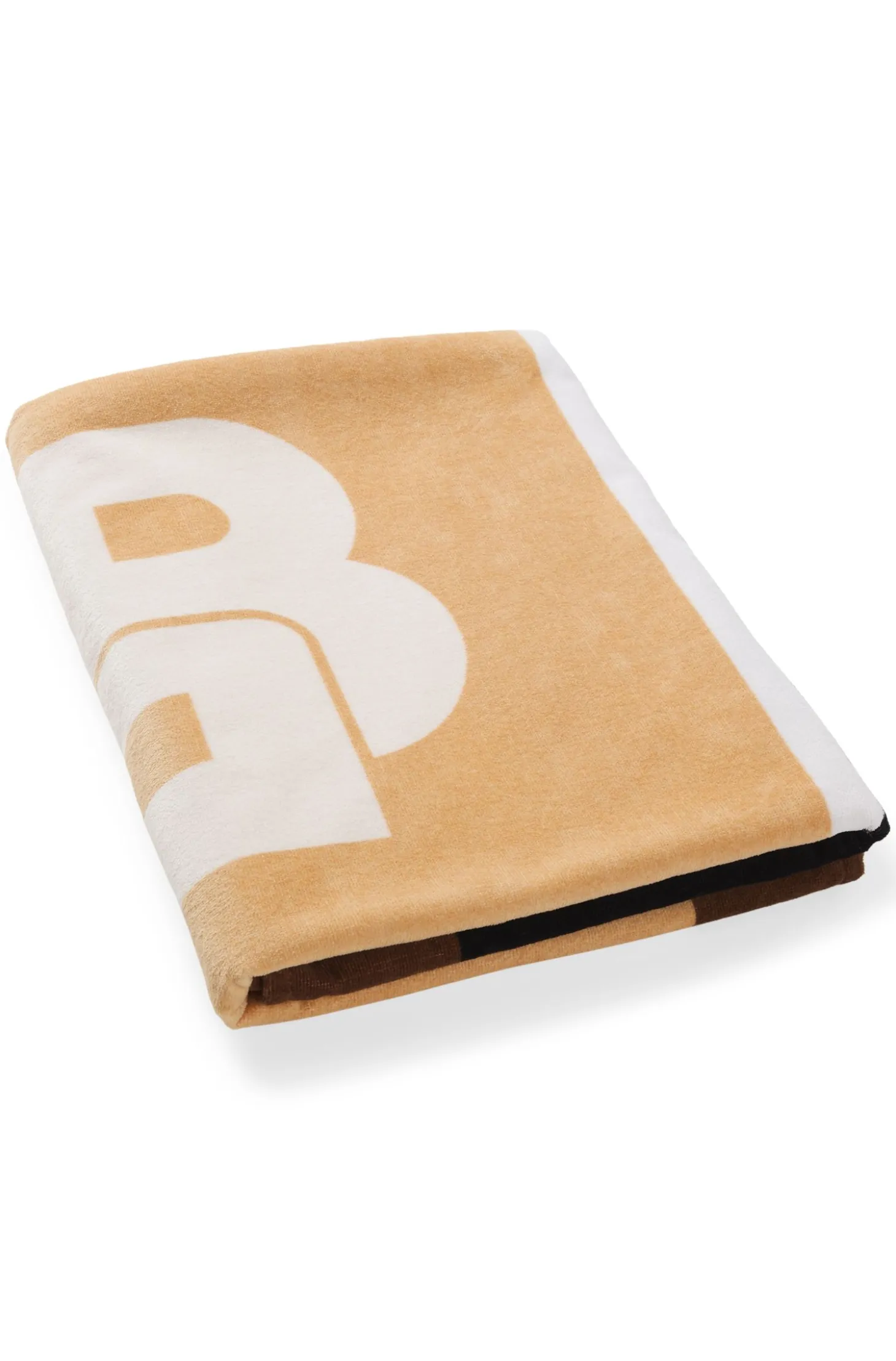 Cotton-velvet beach towel