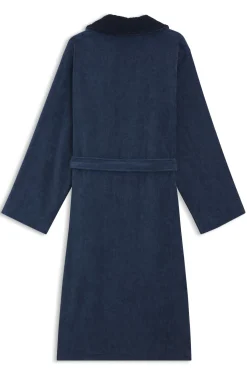 Cotton velvet dressing gown with Double B monogram