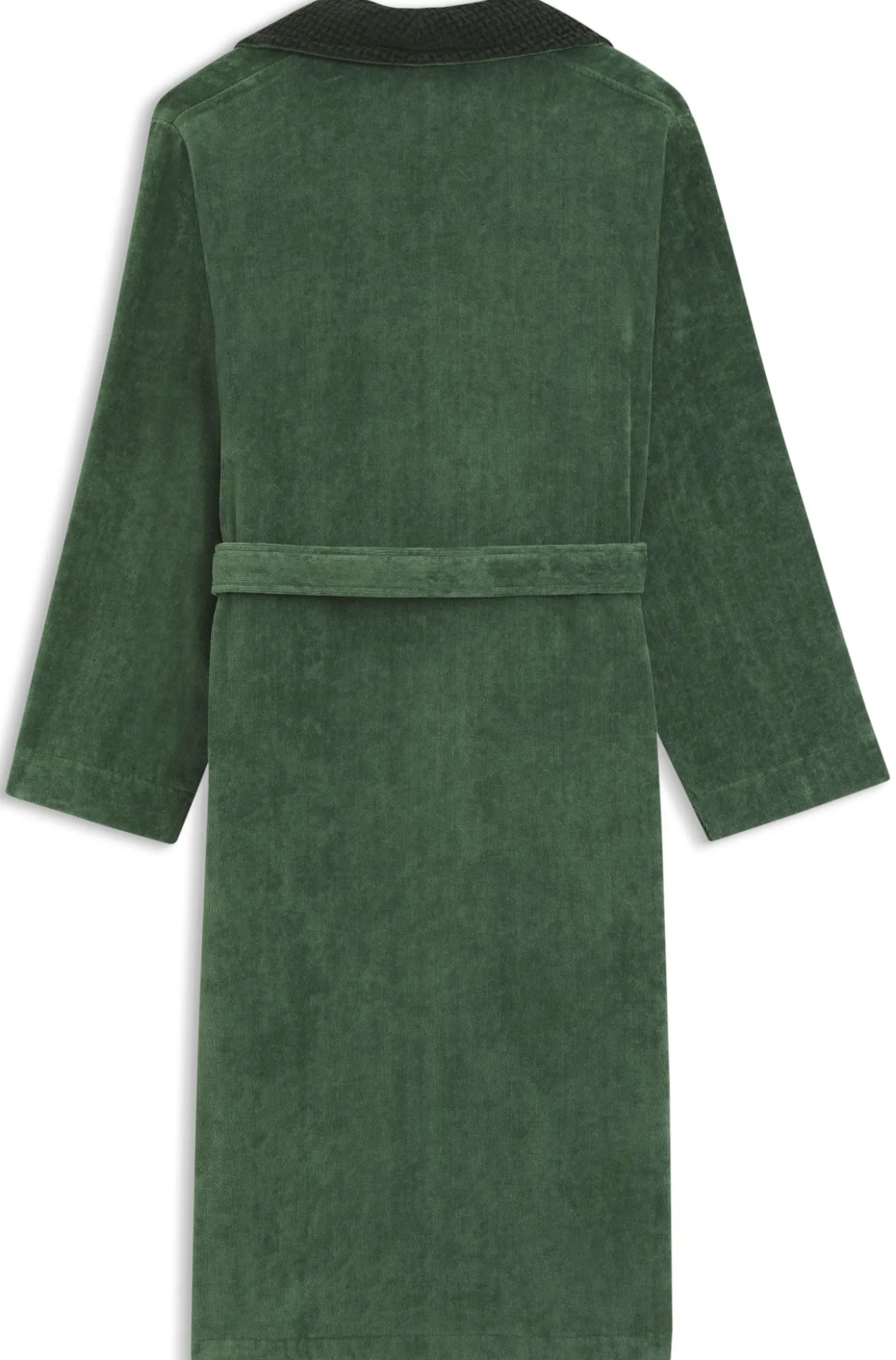 Cotton velvet dressing gown with Double B monogram