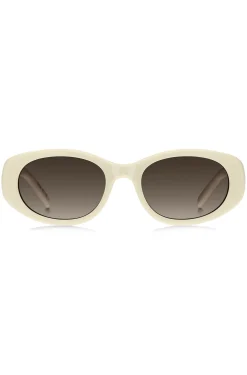Cream-acetate sunglasses with Double B monogram
