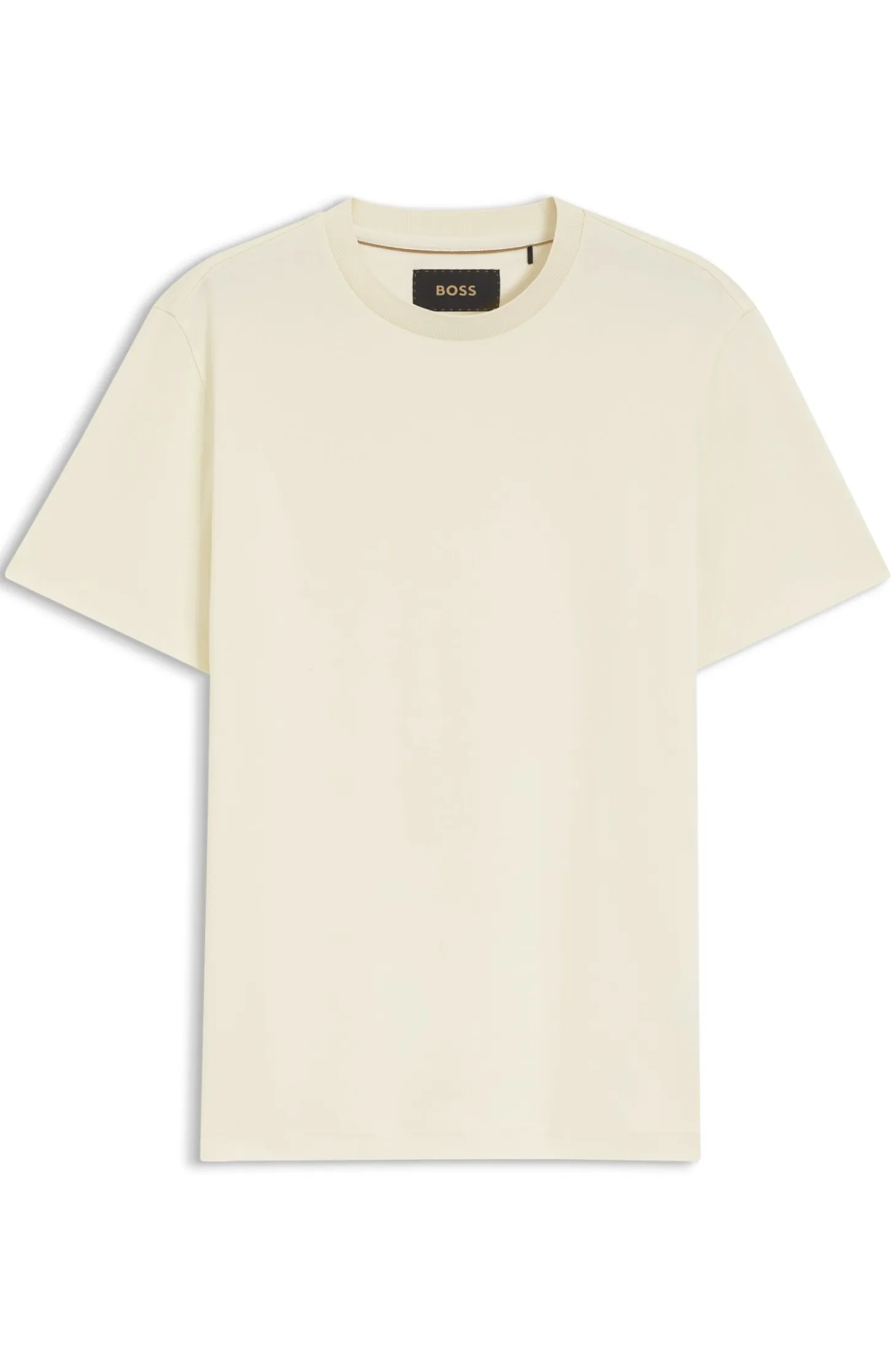 Crew-neck T-shirt in mercerised Supima cotton