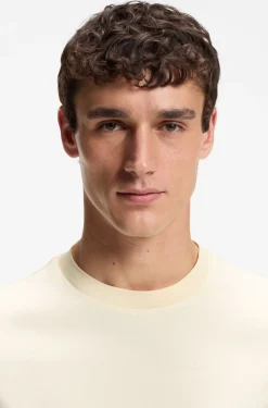 Crew-neck T-shirt in mercerised Supima cotton
