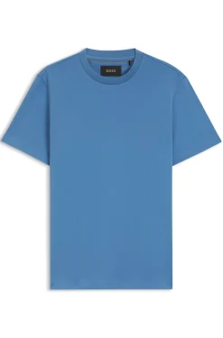 Crew-neck T-shirt in mercerised Supima cotton