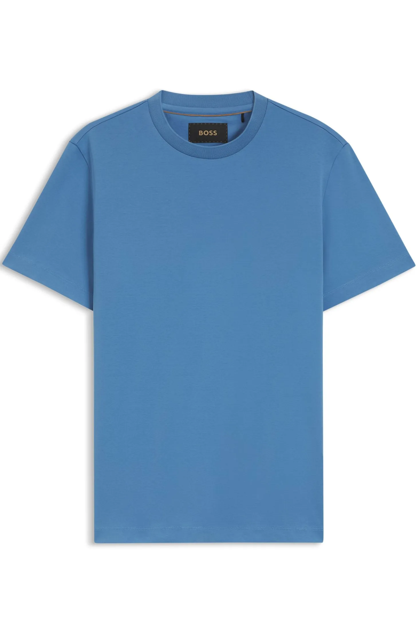 Crew-neck T-shirt in mercerised Supima cotton