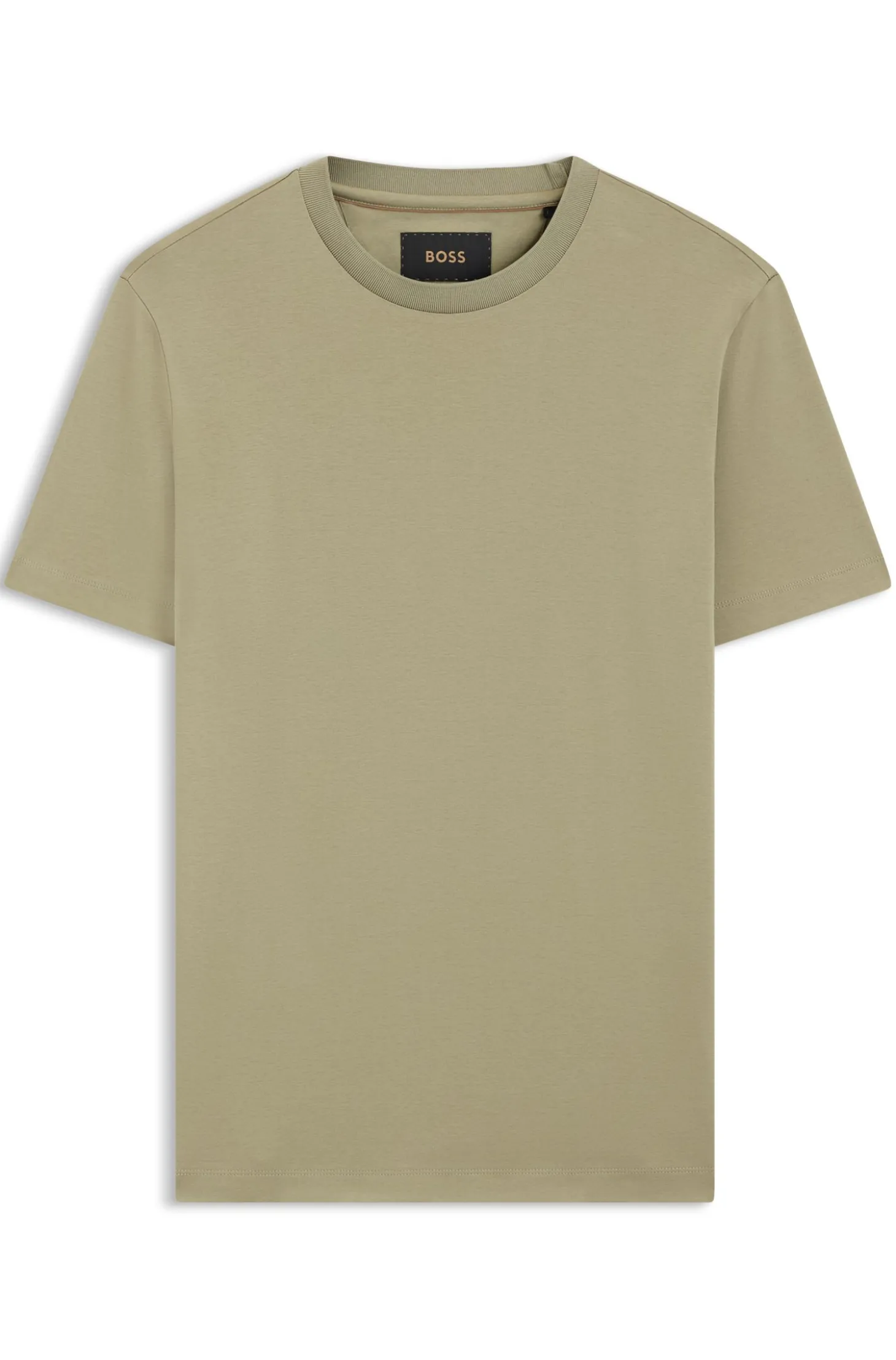 Crew-neck T-shirt in mercerised Supima cotton