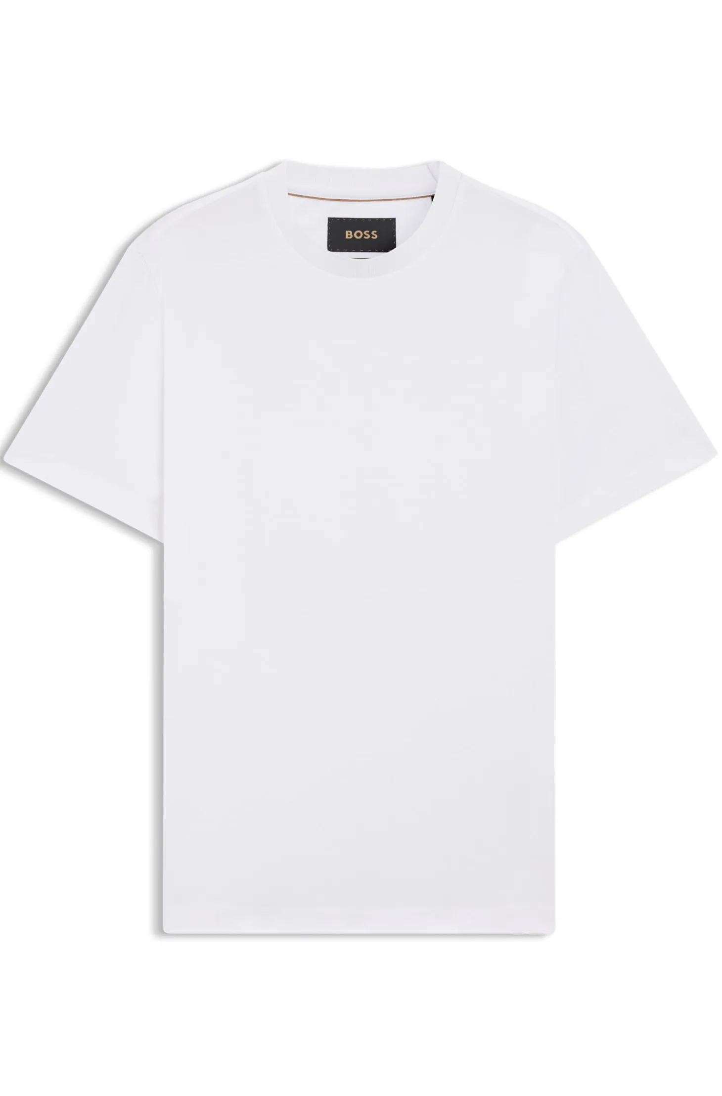 Crew-neck T-shirt in mercerised Supima cotton
