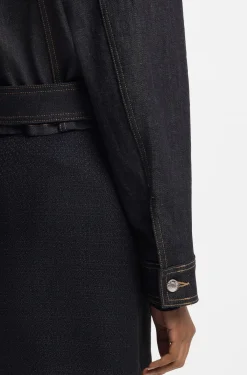 Cropped jacket in Japanese selvedge denim