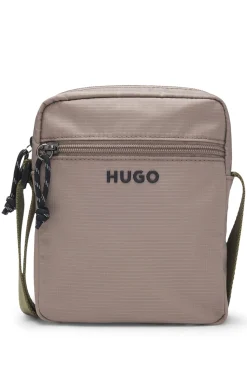 Crossbody bag with contrast logo