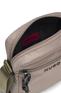 Crossbody bag with contrast logo